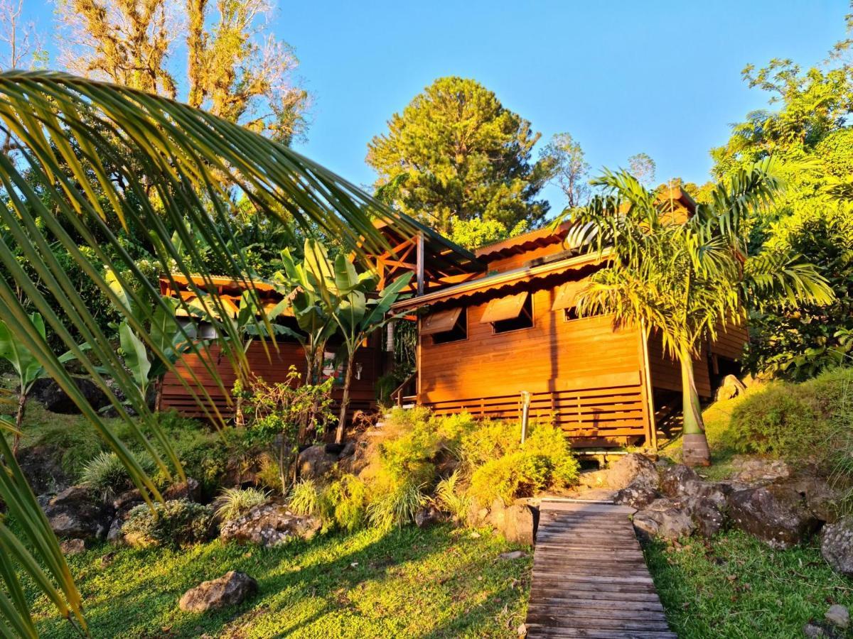 Les Bananes Vertes Ecolodges 생클로드 외부 사진