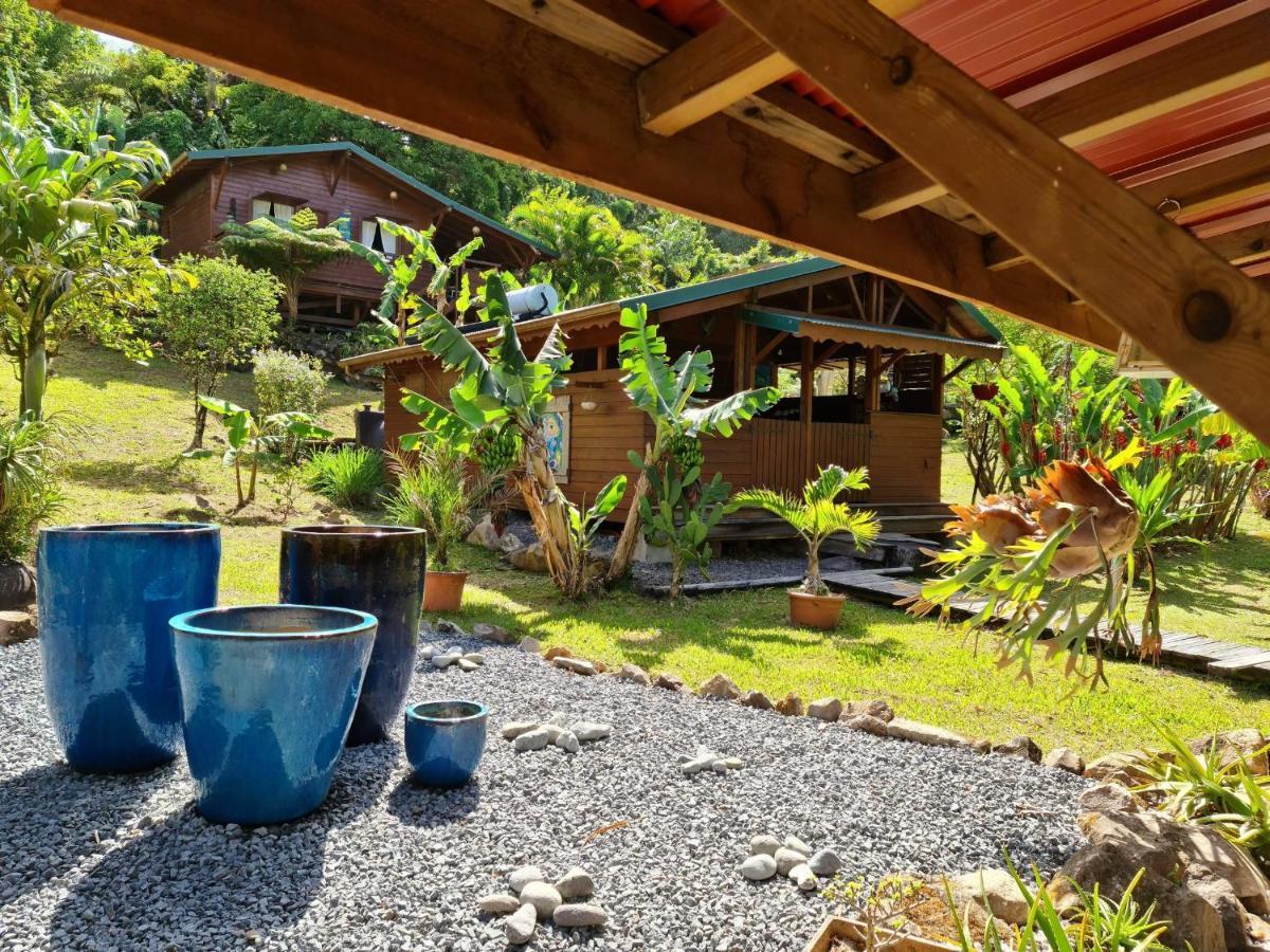 Les Bananes Vertes Ecolodges 생클로드 외부 사진